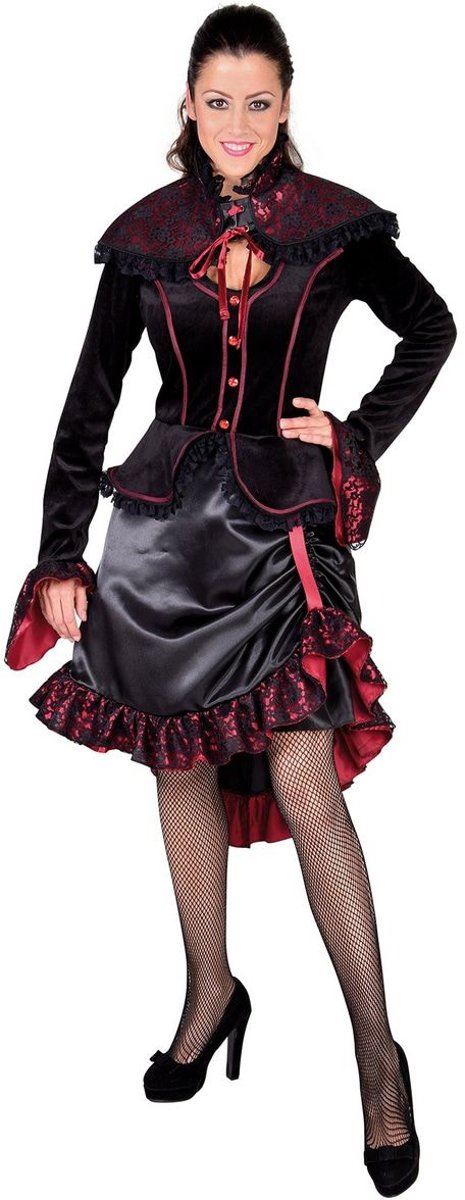 Steampunk Kostuum | Steampunk Gravin Draculina | Vrouw | Medium | Halloween | Verkleedkleding